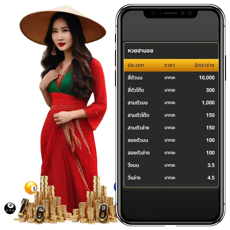 อัตราจ่ายรางวัลหวยฮานอย